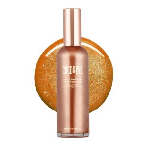 Coco & Eve Antioxidant Glow Shimmer Body Oil – Lightweight Skin Illuminator with Natural Glitter and Antioxidants for a Radiant, Moisturized Glow (3.38 Fl Oz)