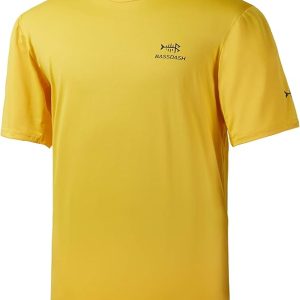 BASSDASH Men’s UPF 50+ Sun Protection Short Sleeve UV Fishing Shirt