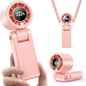 Battery-Powered Portable Turbo Handheld Fan – 100 Gear Wind, 3-in-1 Cooling Fan for Outdoor Activities, Travel, and Work