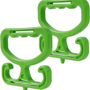 Heavy Duty 2-Pack Grocery Bag Carrier – Comfortable Grip, Holds Up to 100lbs for Shopping Bags & More