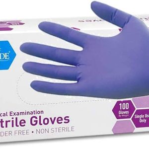 MedPride Powder-Free Nitrile Exam Gloves, X-Large – 100 Pack for Medical Use