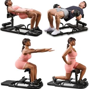 Lifepro Hip Thrust Machine – Foldable Glute Bench & Booty Trainer for Home Workouts – Glute Builder, Sissy Squat Machine, and Full-Body Gym Equipment for Women & Men