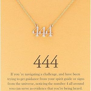 Tasunom Angel Number Choker Necklace: Numerology Jewelry for Women