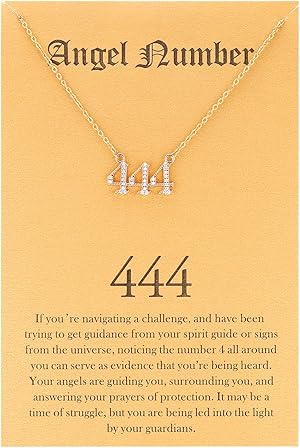 Tasunom Angel Number Choker Necklace: Numerology Jewelry for Women 2 Tasunom Angel Number Choker Necklace: Numerology Jewelry for Women