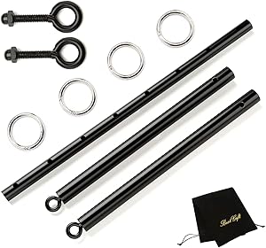 Adjustable Spreader Bar Set by EXREIZST - Sports Training Tools Kit with Storage Bag 2 Adjustable Spreader Bar Set by EXREIZST - Sports Training Tools Kit with Storage Bag