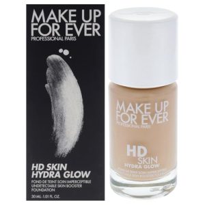 Make Up For Ever HD Skin Hydra Glow Foundation – 1 oz Liquid Makeup in Shade 2N22 Nude for Flawless Coverage