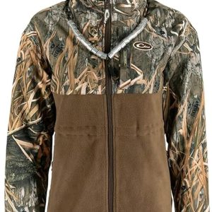 Drake Waterfowl MST Women’s Eqwader Full Zip, Hunting Jacket, Waterproof and Breathable, Fleece Lining and Adjustable Fit