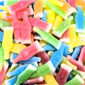 1 Pound Bag of Retro Wax Bottle Candy: Liquid-Filled Nip Candy in Assorted Flavors for Classic Candy Lovers