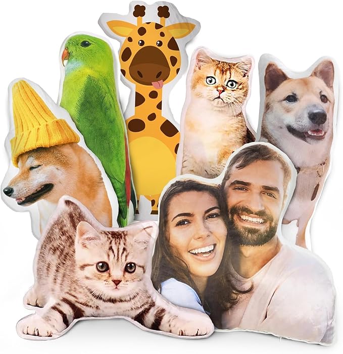 Personalized Pet Face Pillows: Custom Photo Dog and Cat Pillows for Unique Gifts and Memorial Keepsakes (Available in Multiple Sizes) 2 Personalized Pet Face Pillows: Custom Photo Dog and Cat Pillows for Unique Gifts and Memorial Keepsakes (Available in Multiple Sizes)