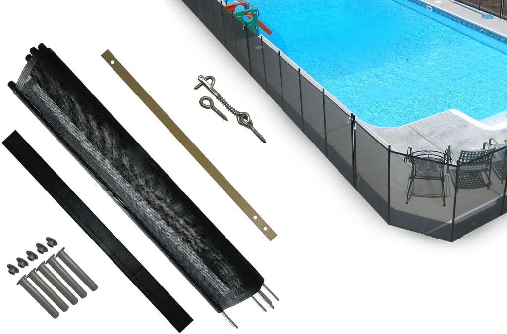 Pool Fence Section Kit by Life Saver Fencing: DIY 4 x 12 Feet in Black 2 Pool Fence Section Kit by Life Saver Fencing: DIY 4 x 12 Feet in Black