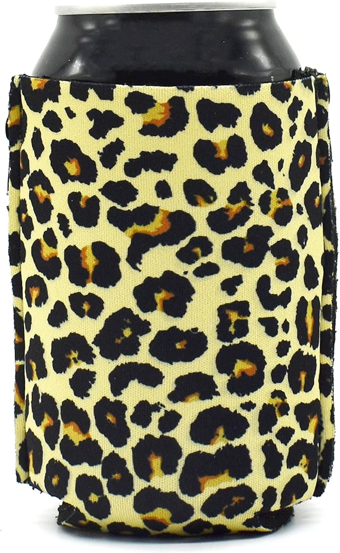 Adjustable ZipSip Coozie: Versatile Insulated Neoprene Sleeve for Cans, Bottles, Coffee, and More – Leopard Print, Medium Size 2 Adjustable ZipSip Coozie: Versatile Insulated Neoprene Sleeve for Cans, Bottles, Coffee, and More – Leopard Print, Medium Size
