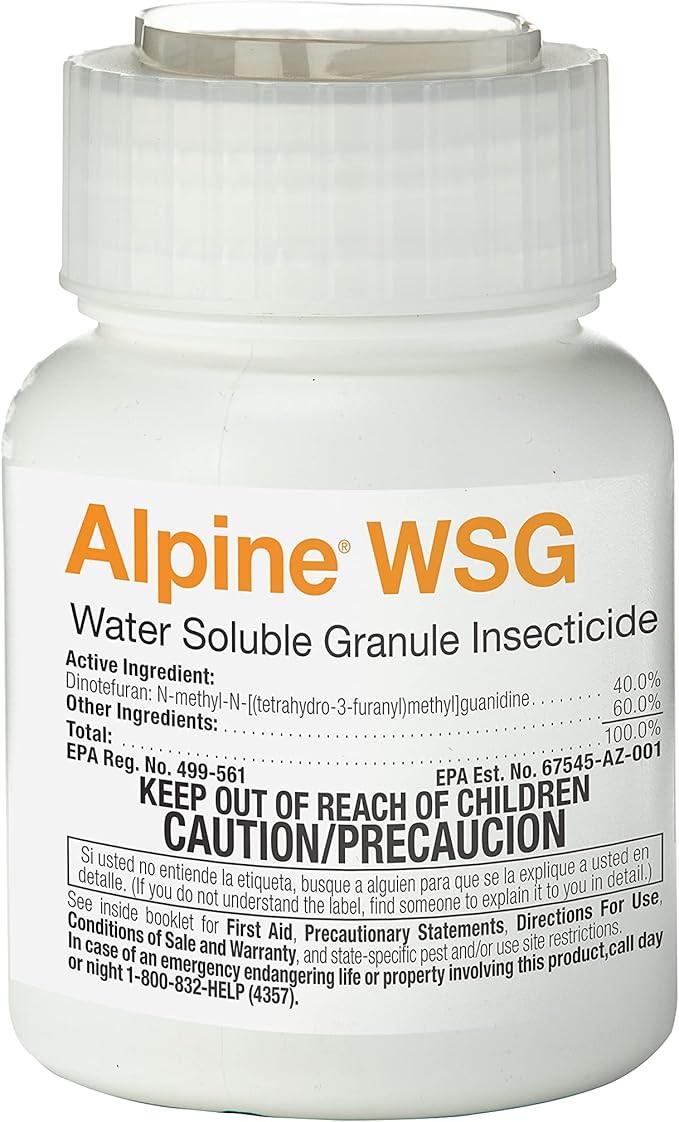 Alpine WSG Insecticide by BASF: Water Soluble Granules for Effective Indoor and Outdoor Pest Control (200 Grams) – Targets Ants, Flies, Bed Bugs, and German Cockroaches 2 Alpine WSG Insecticide by BASF: Water Soluble Granules for Effective Indoor and Outdoor Pest Control (200 Grams) – Targets Ants, Flies, Bed Bugs, and German Cockroaches