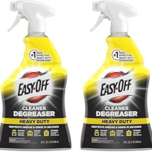 Easy Off Heavy Duty Cleaner Spray – 32 Ounce Degreaser (Pack of 2) for Tough Grease Removal.