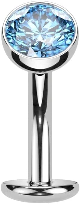Floating Navel Piercing: 14GA Threadless Convex Base CZ Crystal Belly Button Ring in Implant Grade Titanium by Pierced Owl 2 Floating Navel Piercing: 14GA Threadless Convex Base CZ Crystal Belly Button Ring in Implant Grade Titanium by Pierced Owl