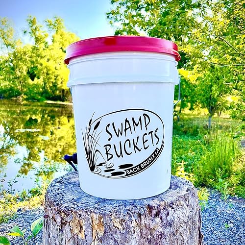 Swamp Bucket Electric Seafood Boiler: 5-Gallon Crab and Crawfish Cooker with Safety Lid for Indoor and Outdoor Use (White)