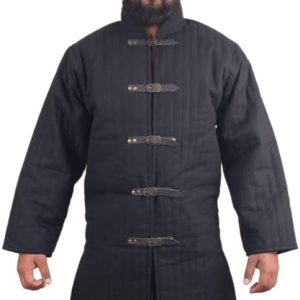 Gambeson Coat: The MEDIEVALS Thick Padded Full-Length Aketon Jacket Armor