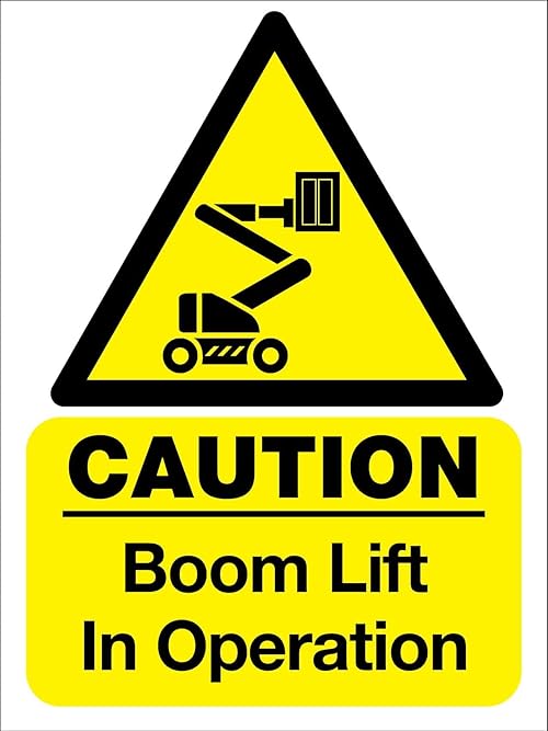 This Sign Shows When a Lift is Safe to Use: Caution Boom Lift in Operation Metal Tin Sign - 8x12 Inches Safety Warning Notice 2 This Sign Shows When a Lift is Safe to Use: Caution Boom Lift in Operation Metal Tin Sign - 8x12 Inches Safety Warning Notice