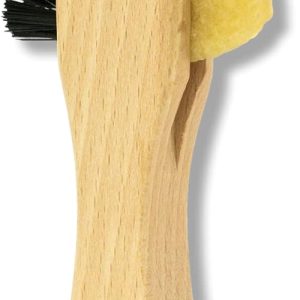 Suede Brush by Wilkins: Yellow Rubber Suede Eraser with Soft Bristles for Effective Suede and Nubuck Cleaning