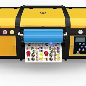 UV DTF Printer: A3 UV Sticker Printer for PET Film Transfer and Golden Foil Printing on Glass, Wood, and Leather