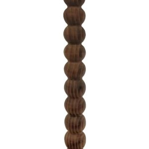 Drink Table: Round Small Side Table for Compact Spaces – Modern Accent Nightstand with Solid Wood Legs for Living Room, Bedroom, and Office (Rustic Brown)