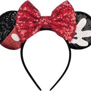 Mouse Party: FANYITY Sequin Mouse Ears Headband for Girls and Women – Perfect for Halloween and Birthday Celebrations