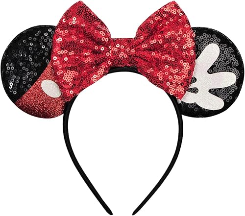 Mouse Party: FANYITY Sequin Mouse Ears Headband for Girls and Women – Perfect for Halloween and Birthday Celebrations