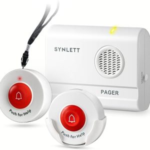 Remote Call Control: Caregiver Pager Wireless Call Buttons for Elderly Monitoring and SOS Alerts – Portable Alarm System for Seniors and Patients