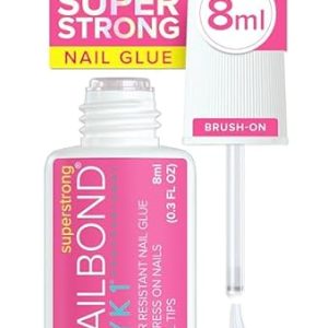 Nail Reformation: NYK1 Super Strong Brush-On Glue for Press-On, Nail Tips, and Acrylic Nails (8ml) – Long-Lasting, Maximum Strength, Mess-Free Application