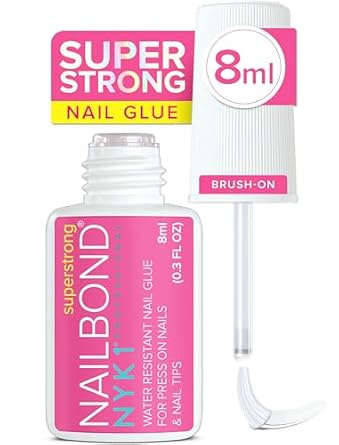 Nail Reformation: NYK1 Super Strong Brush-On Glue for Press-On, Nail Tips, and Acrylic Nails (8ml) - Long-Lasting, Maximum Strength, Mess-Free Application 2 Nail Reformation: NYK1 Super Strong Brush-On Glue for Press-On, Nail Tips, and Acrylic Nails (8ml) - Long-Lasting, Maximum Strength, Mess-Free Application