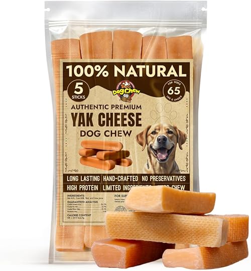 Duck Cheese Tibetan Dog Chew Yak Cheese Sticks - Natural Handmade Treats for Large Dogs, Long-Lasting and Easy to Digest, No Additives or Grains, Ideal for Aggressive Chewers, 5 Chews 2 Duck Cheese Tibetan Dog Chew Yak Cheese Sticks - Natural Handmade Treats for Large Dogs, Long-Lasting and Easy to Digest, No Additives or Grains, Ideal for Aggressive Chewers, 5 Chews