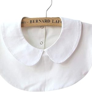 Peter Pan Collar Detachable Lapel Shirt with Magik Choker Necklace for Unisex Wear
