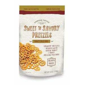 Honey Mustard Pretzels by Everton – Sweet and Savory Snack, 6 oz Bag (3 Pack)