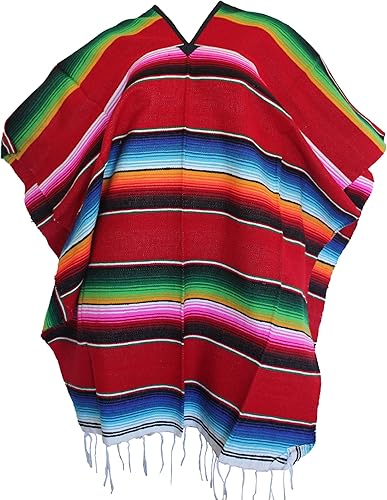 Mexican Poncho - Del Mex's Adult Serape Style