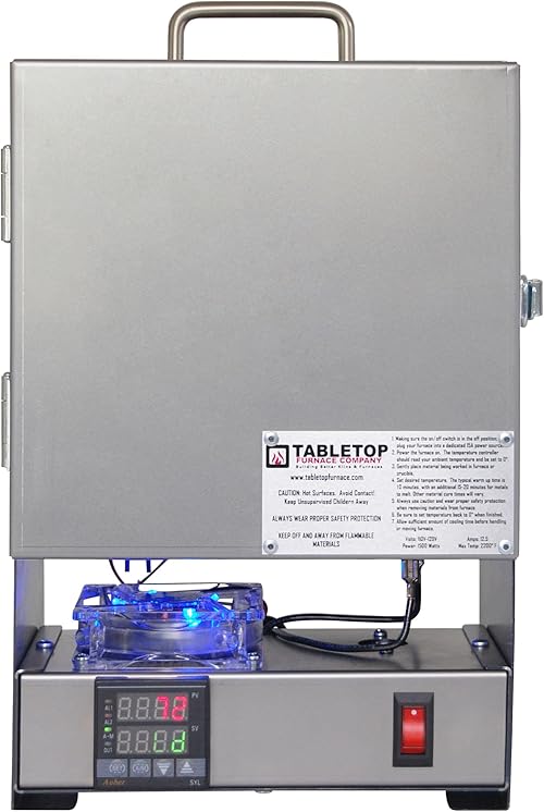 Pottery Kiln for Jewelry & Metal: RapidFire Programmable Tabletop Melter for Gold, Silver, PMC, Enamel, and Ceramic Firing 2 Pottery Kiln for Jewelry & Metal: RapidFire Programmable Tabletop Melter for Gold, Silver, PMC, Enamel, and Ceramic Firing