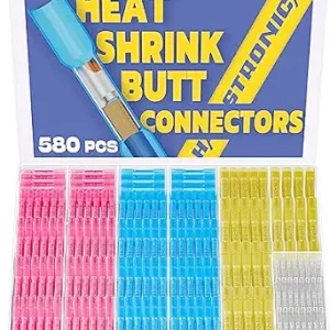 Butt Connectors by Haisstronica: 580PCS Heat Shrink Wire Connectors for Marine Use