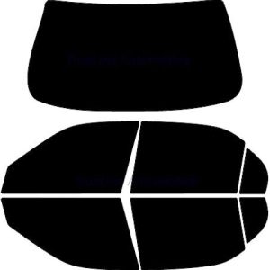Precut Window Tint Kit: TRUE LINE Automotive DIY Car Tinting with Customizable Shades for All Sides & Back Windows