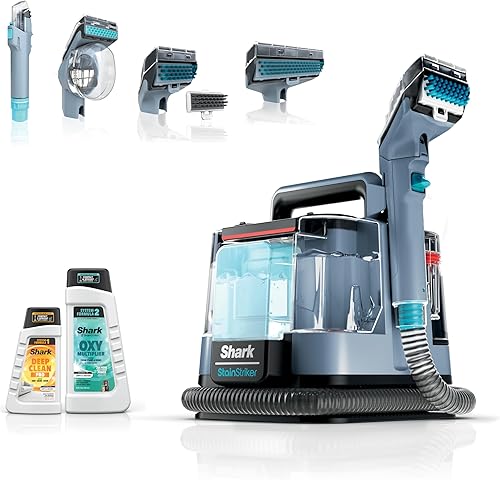 Extractor Shark StainStriker Portable Carpet Cleaner - Includes Bonus XL Tool & Full-Size Stain Remover for Upholstery, Area Rugs, and Car Interiors (Nordic Blue, PX202BRN) 2 Extractor Shark StainStriker Portable Carpet Cleaner - Includes Bonus XL Tool & Full-Size Stain Remover for Upholstery, Area Rugs, and Car Interiors (Nordic Blue, PX202BRN)