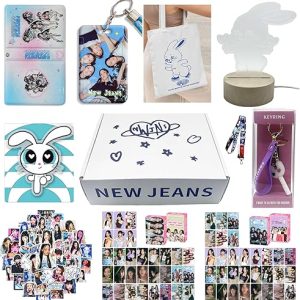 New Jeans Merch: ALLpHa Lightstick, Posters, Stickers, Lomo Cards, LED Night Light, and Keychain
