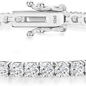 Moissanite Tennis Bracelet: KRKC&CO Luxury Lab-Grown Bracelet, 2.2-13.8 ct.tw, D Color VVS1, Perfect Gift for Women and Mothers