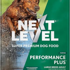 Next Level Dog Food: Super Premium Performance Plus™ Dry Kibble for Active Adult Dogs – 26% Protein with Beef, Pork, Fish, and Chicken – Gluten-Free Grains & Joint Health Support