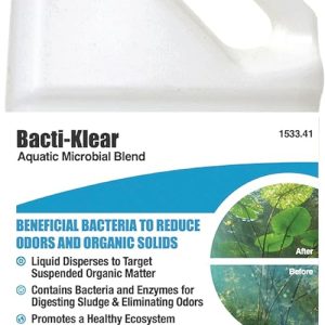 Bacti: Bacticlear 1 Gallon Biological Pond Treatment – Liquid Microbial Blend for Muck, Sludge, and Odor Removal, Safe for Fish and Pets