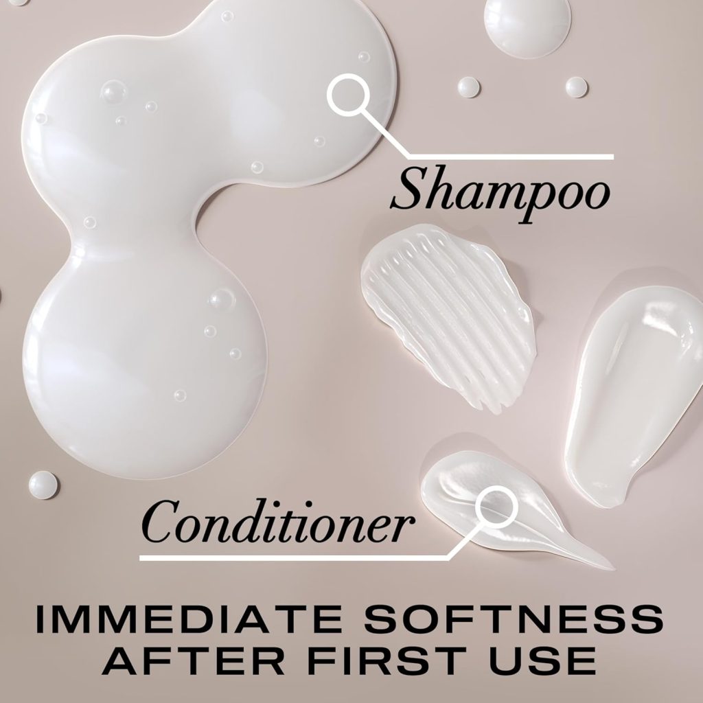 Coconut Shampoo and Conditioner Set by OGX: Nourishing + Coconut Milk, Sulfate-Free for Moisturizing & Strengthening Hair Care, 25.4 FL OZ, 2 Pack
