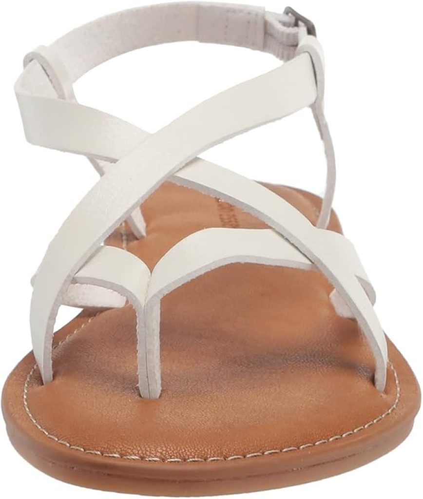 White Sandals - Amazon Essentials Women's Casual Strappy Design