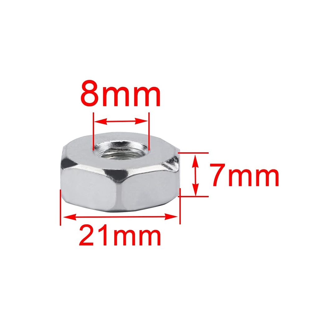 STIHL Chainsaw Parts - Hipa Sprocket Cover Bar Nut for MS Series (MS240, MS260, MS270, MS280, MS290, MS310, MS390, MS340, MS360, MS360C, MS440, MS460, MS640, MS650, MS660, MS170, MS170C) - Pack of 6