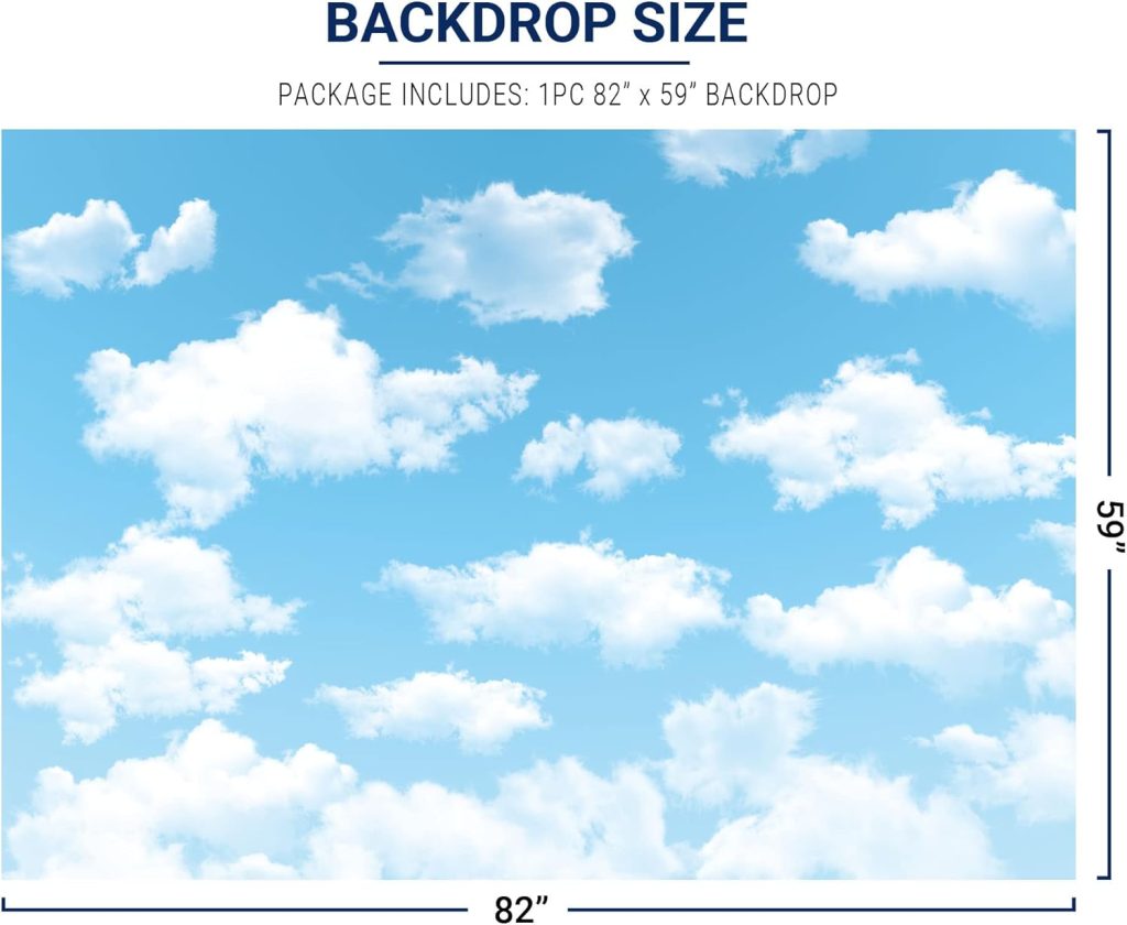 Cloud Wallpaper Backdrop - Allenjoy 7x5ft Vinyl Blue Sky & White Clouds, Perfect for Newborn, Kids, Spring, Aviator Birthday Parties, Baby Showers, and World Travel Themes 3 Cloud Wallpaper Backdrop - Allenjoy 7x5ft Vinyl Blue Sky & White Clouds, Perfect for Newborn, Kids, Spring, Aviator Birthday Parties, Baby Showers, and World Travel Themes