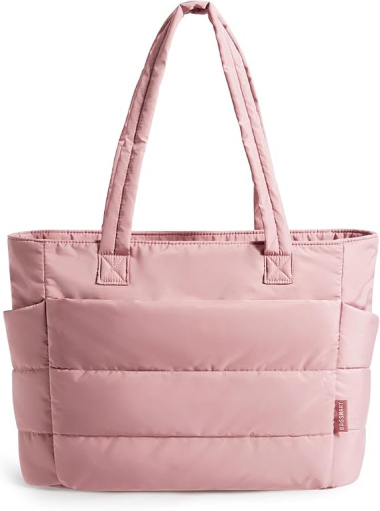 Quilted Bag - BAGSMART Lightweight Puffy Tote with Compartments, Shoulder Handbag for Women’s Travel, Work, and Gym 2 Quilted Bag - BAGSMART Lightweight Puffy Tote with Compartments, Shoulder Handbag for Women’s Travel, Work, and Gym
