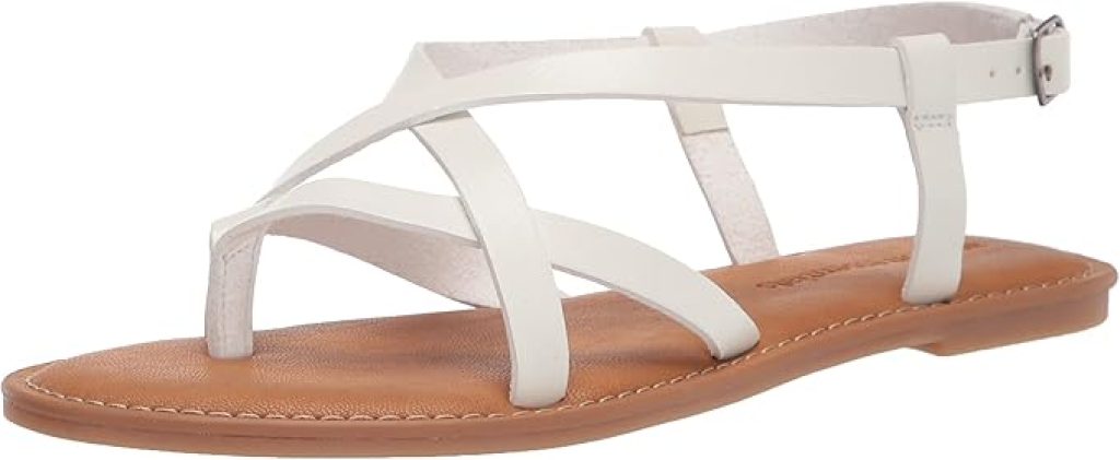 White Sandals - Amazon Essentials Women's Casual Strappy Design