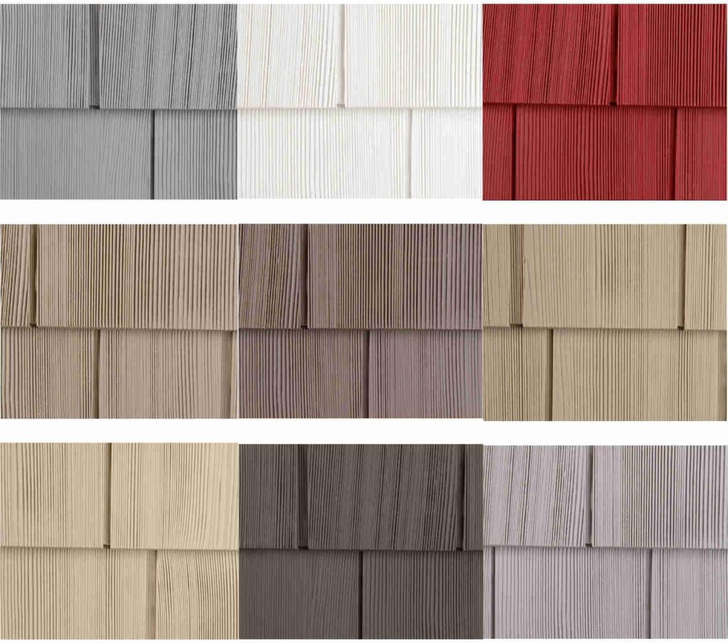Board and Batten Vinyl Siding - Polaris Homeside Select Double 7in. Cedar Shake in Granite Gray (1/2 Square)
