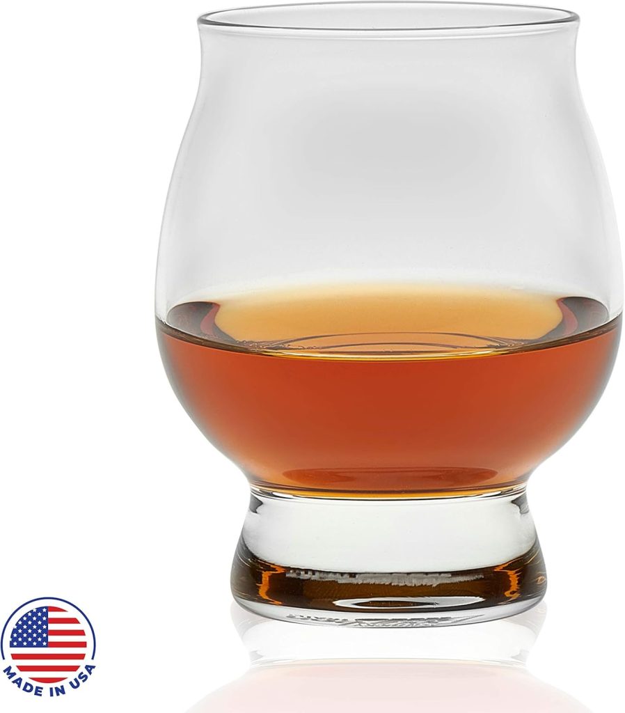 Bourbon Glass Set - Libbey Signature Kentucky Bourbon Trail Whiskey Glasses, Set of 4, Dishwasher Safe, Restaurant Quality