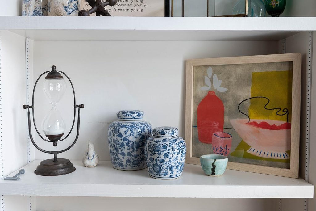 Ginger Jar - Decorative Blue and White Ceramic Jar with Lid